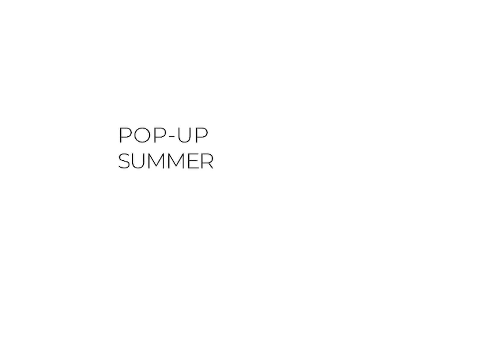 POP-UP SUMMER